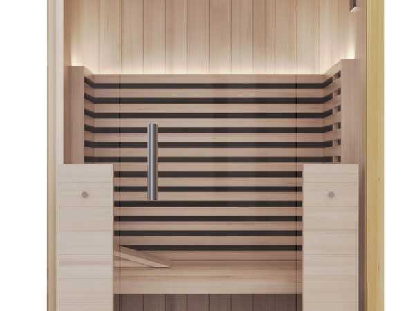 Infrarotkabine Red Cedar Ganzglastür