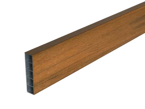 Sonnenbrecher / Fassadenprofil WPC Sonnenschutz Co extrudiert Teak