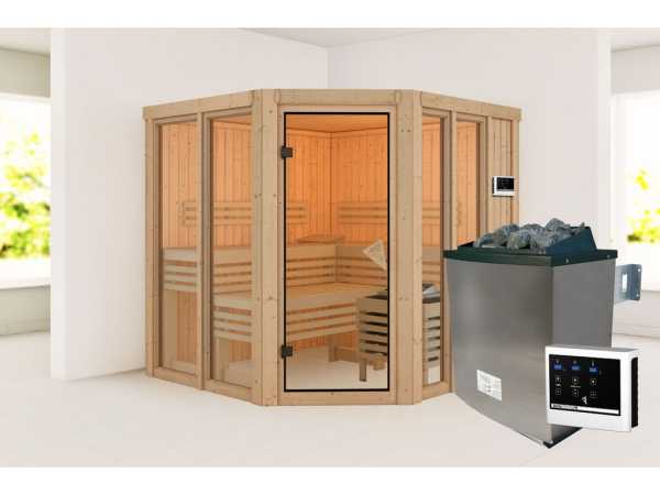 Sauna Airi SET mit Ofen 9 kW, externer Steuerung