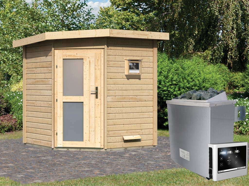 Gartensauna Komplettset (mit Ofen) Holzprofi24