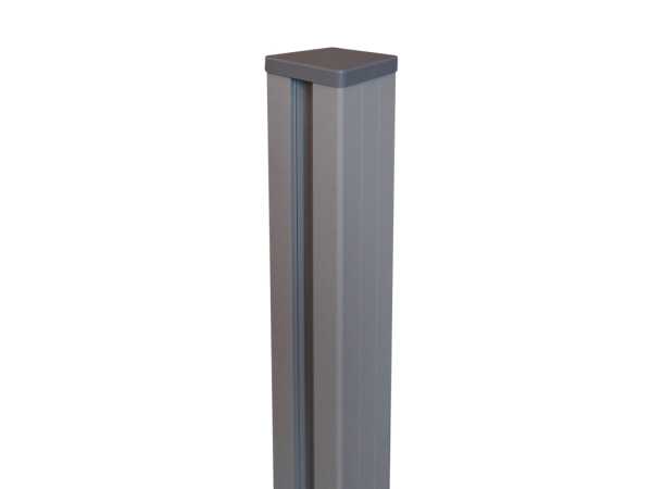 Pfosten Alu Solid Silbergrau