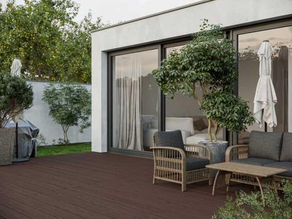 ArmorBoard Terrassendiele Dark Truffel Co-extrudierte Holzstruktur-Oberfläche