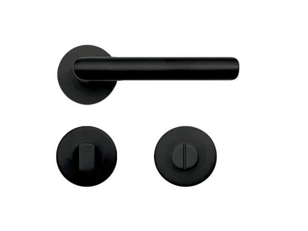 Drückergarnitur Nera, Edelstahl schwarz