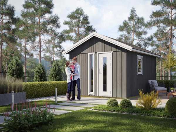 Gartenhaus Nordic Plus 15 19 mm naturbelassen