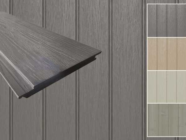 ArmorBoard Fassadenprofil Dark Truffel Co-extrudierte Holzstruktur-Oberfläche