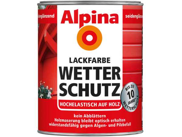 Wetterschutz Lackfarbe Schwedenrot SM 2 Liter