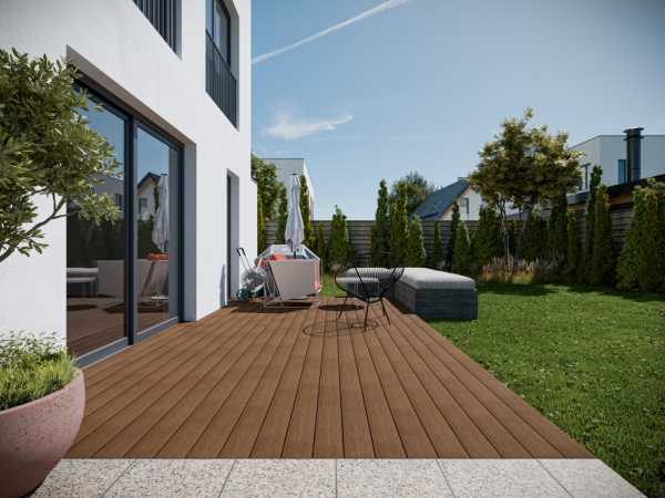 Terrassendiele WPC Holzoptik Teak