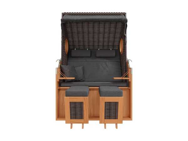 Strandkorb PURE Wave XL PE grey Design 435