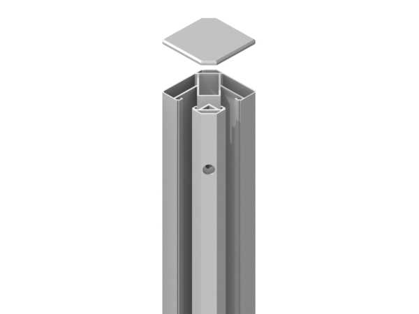 Eck-Klemmpfosten SYSTEM silber