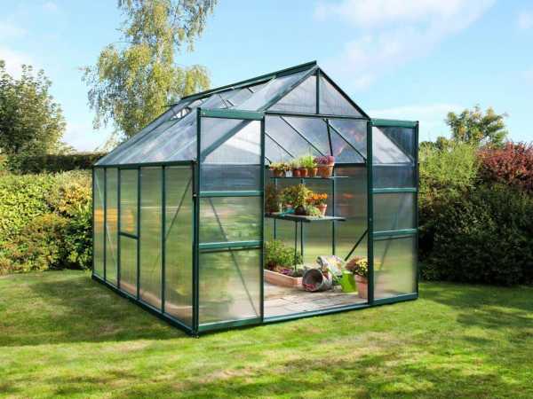 Gewächshaus SPARSET Meridian 2 8300 HKP 4 mm smaragd inkl. Fudament 8300