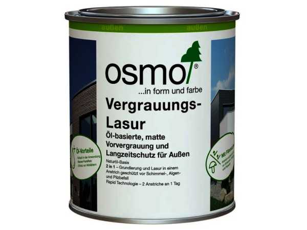 Vergrauungslasur für Außen Quarzgrau