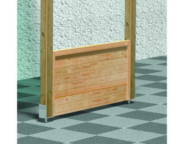 Frontelement halbhoch ECO kesseldruckimprägniert für Terrassenüberdachung