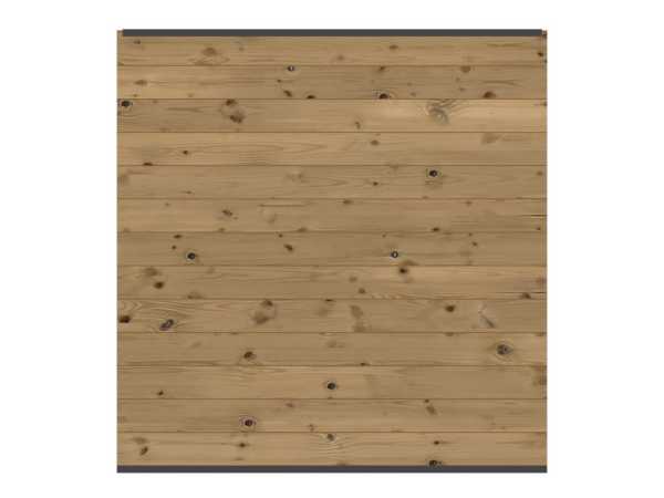 SYSTEM Thermo-Holz Massiv Zaun-Anschluss-Set