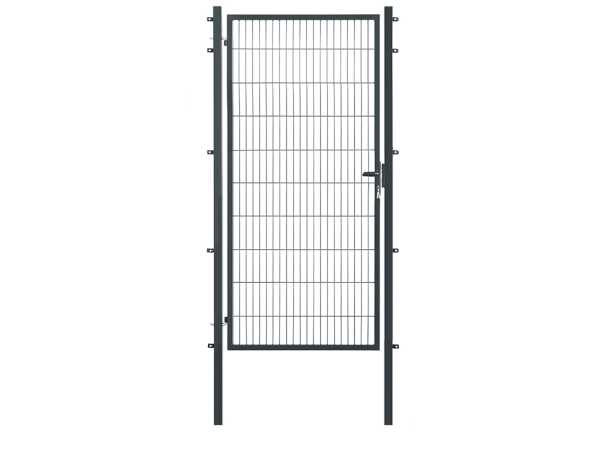 Zauneinzeltür Breite 120 cm, Anthrazit zum Einbetonieren