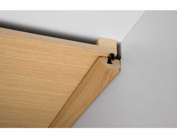 Wand- und Deckenleiste Uni-Weiß glänzend DF 324 Dekor