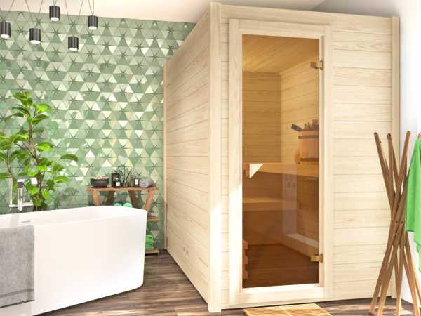 Sauna Infuusio 2 Massivholz, ohne Ofen