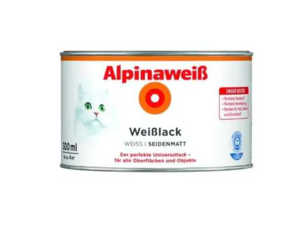 Alpinaweiß Weißlack Seidenmatt