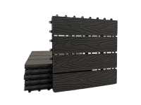 Vorschau: WPC-Terrassenfliese dunkelbraun Holzoptik Vorschau: WPC-Terrassenfliese dunkelbraun Holzoptik