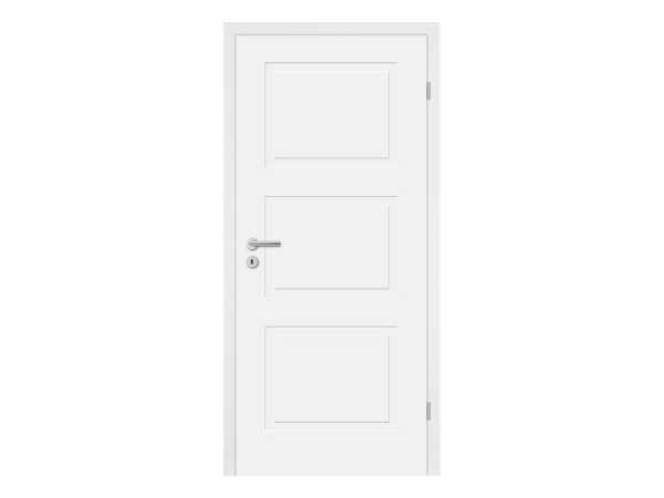 Türenset Cala 03 Weißlack RAL 9003 - Türblatt, Zarge, Drückergarnitur