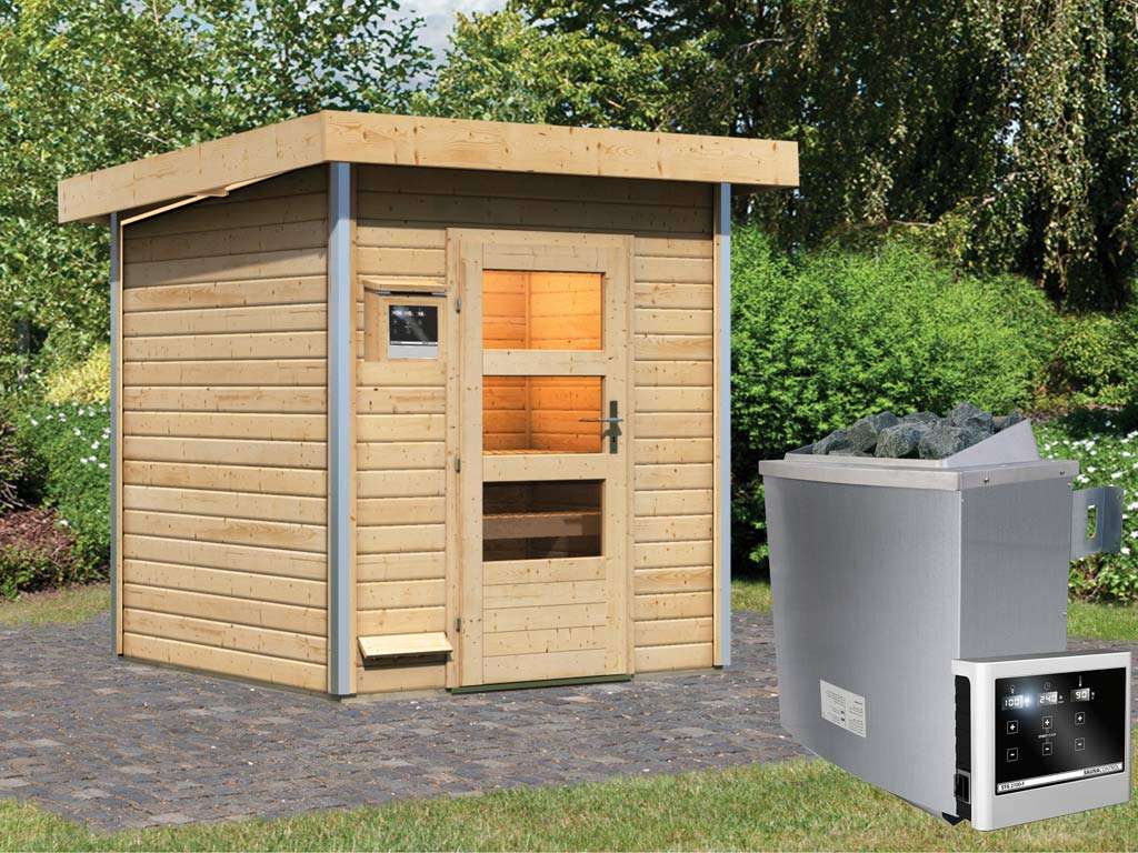 Gartensauna Komplettset (mit Ofen) Holzprofi24