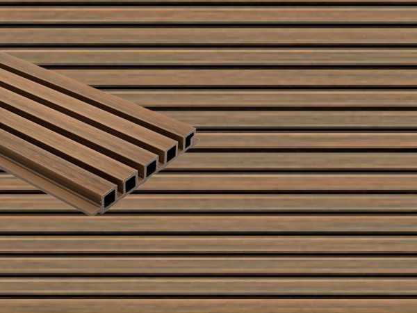 WPC 5-fach Rhombusprofil Sandalwood co-extrudiert