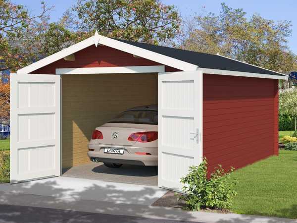 Garage Mauritius inkl. Doppeltor schwedenrot