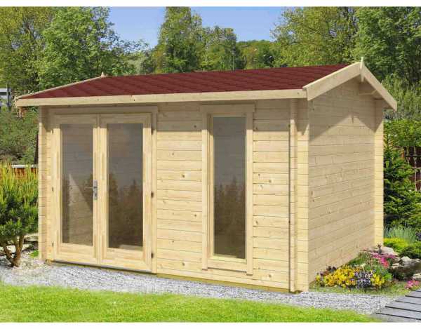 Gartenhaus Blockbohlenhaus Carlisle 40 mm naturbelassen
