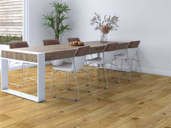 Parkett Eiche Natur Landhausdiele Gebürstet