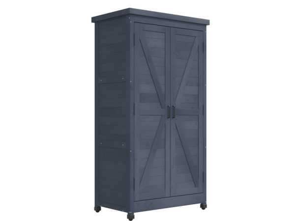 Geräteschrank "John" dunkelgrau für Innen- und Außenbereich