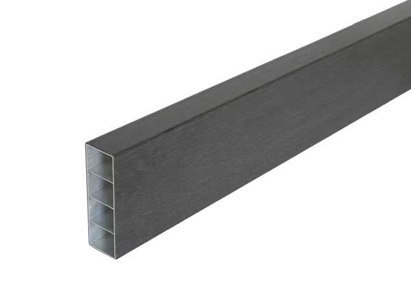 Sonnenbrecher / Fassadenprofil WPC Sonnenschutz Co extrudiert Charcoal