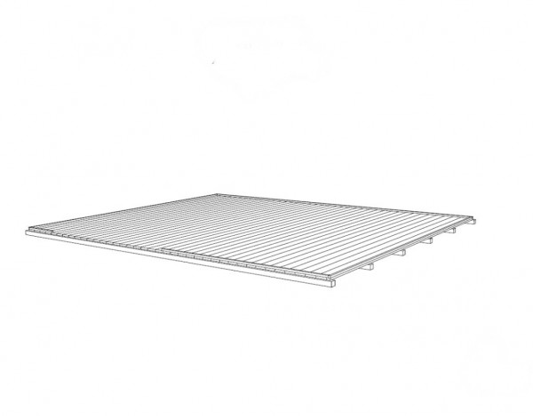 Innenwand für Gartenhaus "Irene" 19,0 m² und "Roger" 19,0 m²