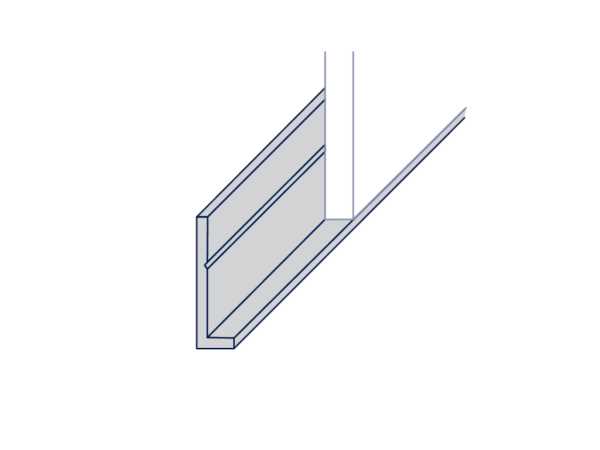 Start - Bodenabschlussprofil Aluminium 0001 für Mural Revela Wandpaneele