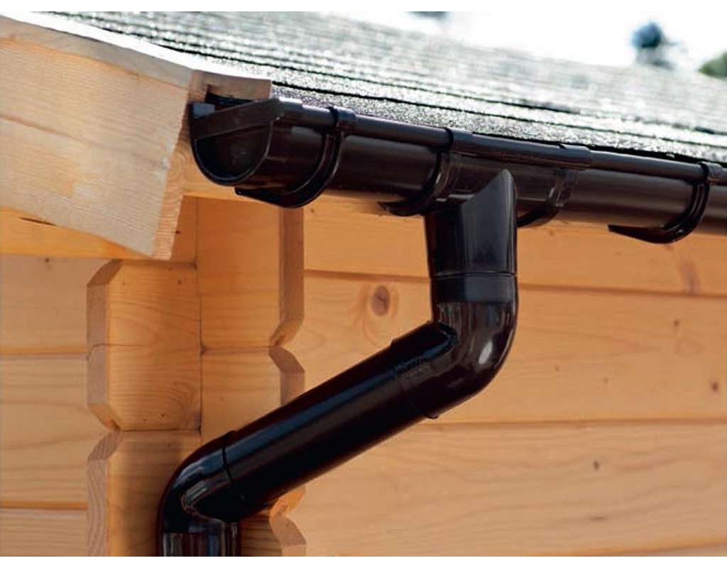Regenrinne für Satteldach, 4 m GartenhausDachrinnen Gartenhaus
