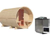 Vorschau: Fasssauna 3 SET naturbelassen Vorschau: Fasssauna 3 SET naturbelassen