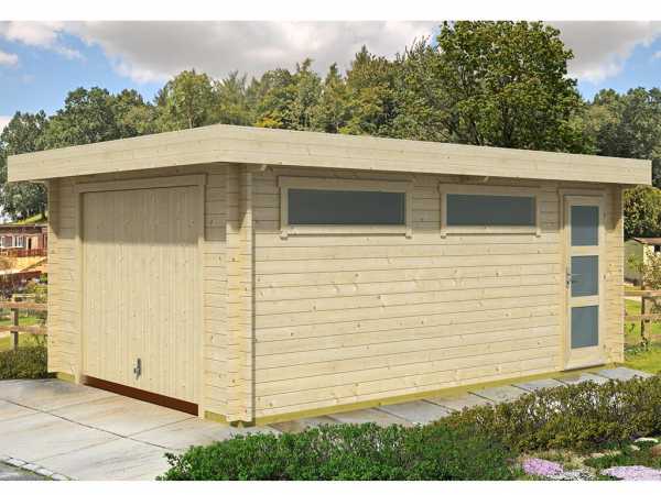 Garage Canberra inkl. Schwingtor 44 mm eiche