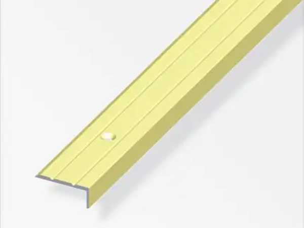 Abschlussprofil für Teppich Messing