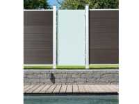 Vorschau: Abb. zeigt Zaun inkl. Start-/Endprofil Silber. Geliefert wird Anthrazit (Alu) Vorschau: Abb. zeigt Zaun inkl. Start-/Endprofil Silber. Geliefert wird Anthrazit (Alu)