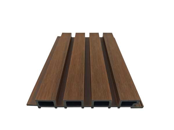 WPC 4-fach Rhombusprofil Teak co-extrudiert