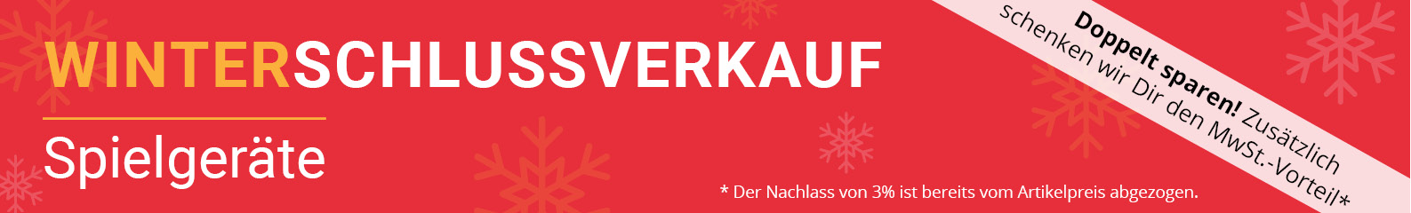 Winterschlussverkauf Spielgeräte