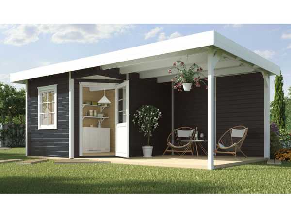 Gartenhaus Designhaus 213 B Gr. 2 28 mm anthrazit