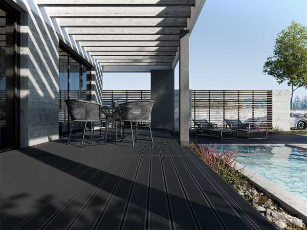 Terrassendielen WPC Premium anthrazit