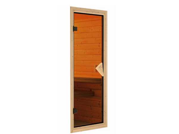 Sauna Systemsauna Premiumsauna Nuri Sparset inkl. 9 kW Saunaofen und Steuergerät Finnisch