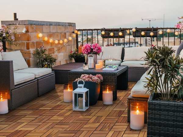 Terrassenfliese Akazie NATUR-geölt