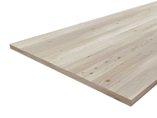 Leimholz europäische Eiche Rustikal, 28 mm, 200 x 80 cm