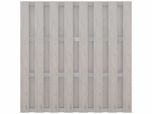 Fertigzaun BPC "Solid" Quadratisch Bi-Color Weiß