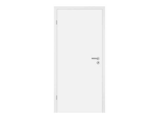 Wohnungseingangstür CPL Weiß RAL9010 Vollspankern, Bodendichtung, Profilzylinder