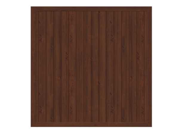 Zaunelement Longlife Riva Nussbaum 180 x 180 cm