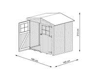 Vorschau: Gerätehaus Berlin Gr. 1 14 mm, kesseldruckimprägniert Vorschau: Gerätehaus Berlin Gr. 1 14 mm, kesseldruckimprägniert
