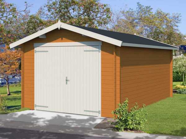 Garage Mauritius inkl. Holztor 28 mm eiche