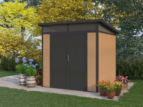 WPC Gartenhaus Bao Basic 19 mm braun